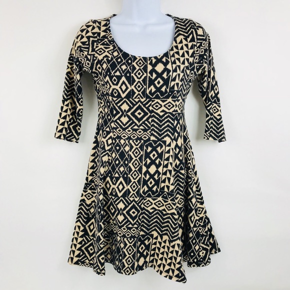 Love J (J. Jill Juniors) Dress Black/Tan Sz Med - Picture 5 of 5
